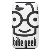 Friki de la bici tough iPhone 3 carcasas