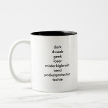 Friki de la búsqueda de la palabra tazas de café