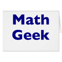 Friki de la matemáticas tarjetón