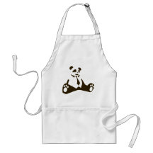 Friki de la panda delantal