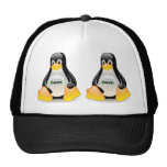 Friki de Tux Linux Gorras De Camionero