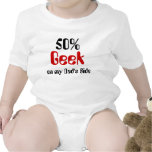Friki del 50% en la camisa lateral del bebé del pa