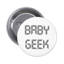 Friki gris del bebé del texto pin