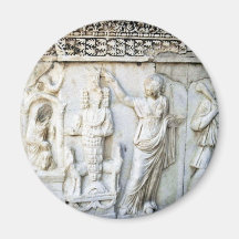 Friso que muestra la ceremonia sagrada - Hieropoli Imanes De Nevera