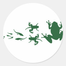 frog-evolution.png pegatina redonda
