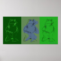 Frogs poster, Frösche