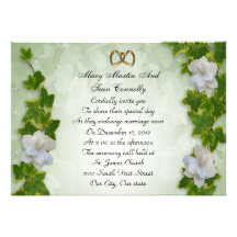 Frontera de la hiedra de la invitación del boda co