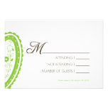 Frontera de Paisley - tarjeta de RSVP Anuncio Personalizado