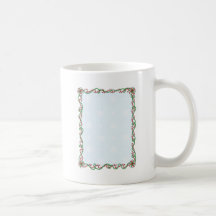Frontera del bastón de caramelo tazas