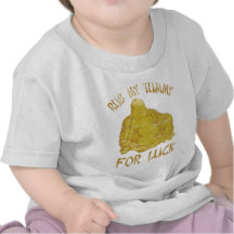 Frotación de Buda mi panza Camisetas