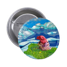 Frühling am Nordpol Button