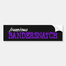 Frumious Bandersnatch - pegatina para el parachoqu Pegatina De Parachoque