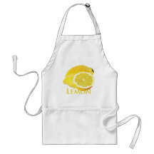 Fruta cítrica del limón delantal