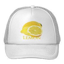 Fruta cítrica del limón gorros  