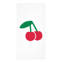 Fruta de la cereza tarjeta fotográfica personalizada
