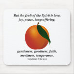 Fruta del verso de la biblia del melocotón/del alb tapete de ratón