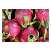 Fruta exótica del dragón tarjetón
