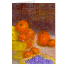 Fruta mezclada, tarjeta de felicitación