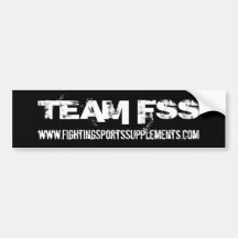 FSS Bumpersticker del EQUIPO Etiqueta De Parachoque