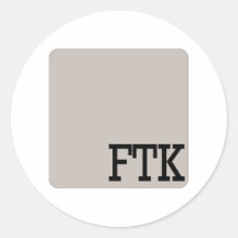 FTK ETIQUETA REDONDA