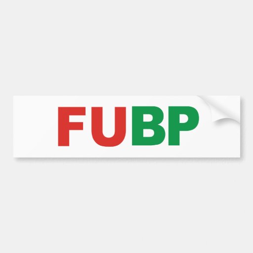FUBP PEGATINA DE PARACHOQUE