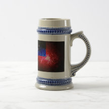 Fuego artificial; Bandera de Samoa Taza
