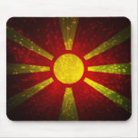 Fuego artificial de la bandera de Macedonia Alfombrilla De Ratón