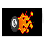 Fuego de 8 bolas tarjetas