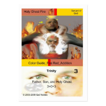 Fuego del espíritu santo tarjeta de visita