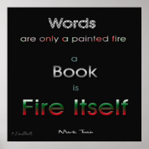 Fuego del libro impresiones