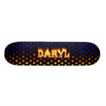 Fuego del monopatín de Daryl y diseño de las llama