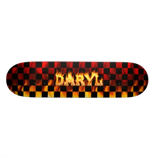Fuego del monopatín de Daryl y diseño de las llama