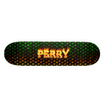 Fuego del monopatín de Perry y diseño de las llama
