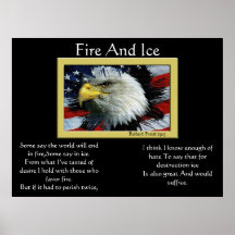 Fuego e hielo Eagle calvo 4to de los posters 11 de
