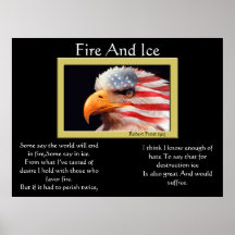 Fuego e hielo Eagle calvo 4to de los posters 13 de