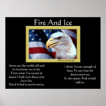 Fuego e hielo Eagle calvo 4to de los posters 8 de 