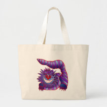 Fuego enojado del gato de Cheshire Bolsas De Mano