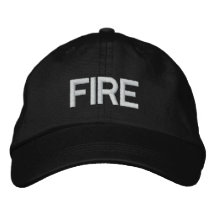 FUEGO GORRA BORDADA