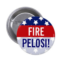 Fuego Pelosi, botones de las barras y estrellas Pin