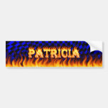 Fuego real de Patricia y desig de la pegatina para Pegatina De Parachoque