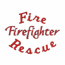 Fuego, rescate, Bombero-Camiseta-Cremallera Sudadera Bordada Con Capucha