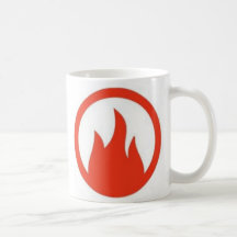 fuego taza de café