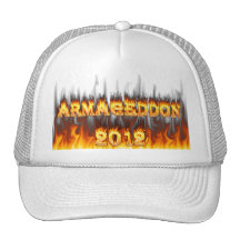 Fuego y llamas del Armageddon 2012 Gorras