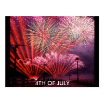 fuegos artificiales, 4tos DE JULIO Postales
