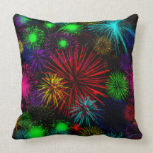 Fuegos artificiales almohadas
