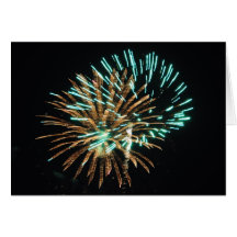 Fuegos artificiales felicitación