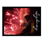 fuegos artificiales Sydney Tarjetas Postales