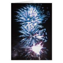 Fuegos artificiales tarjetas