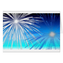 fuegos artificiales tarjeton