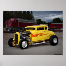 FuelFoto - coche de carreras 1931 de Ford y poster